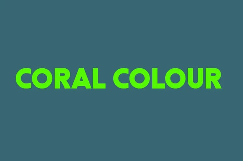 Coral Colour Font