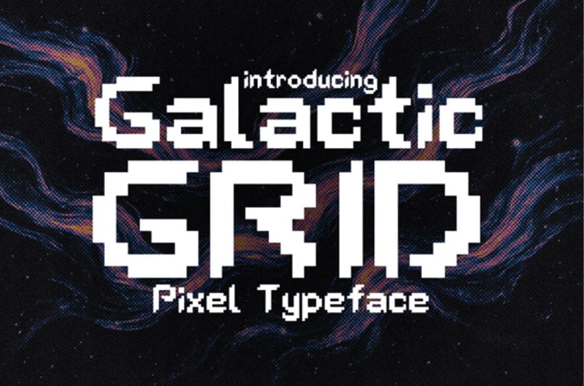 Galactic Grid Font