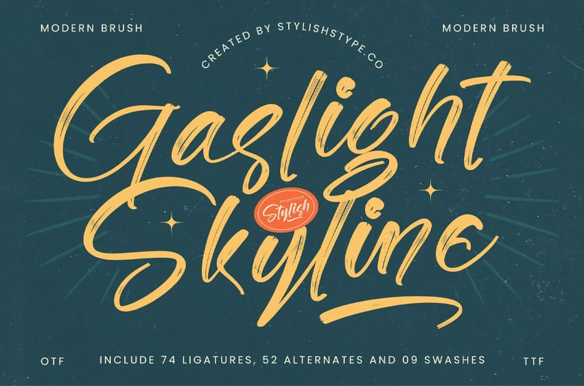 Gaslight Skyline Font