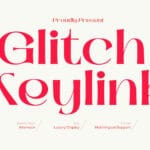 Glitch Keylink Font