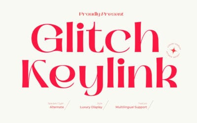 Glitch Keylink Font