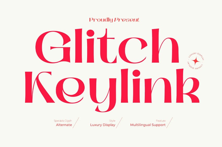 Glitch Keylink Font
