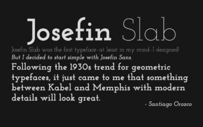 Josefin Slab Font