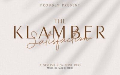 Klamber Satisfaction Font