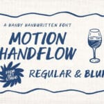 Motion Handflow Font