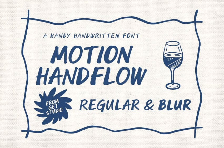 Motion Handflow Font