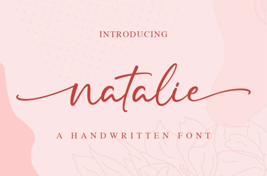 Natalie Handwrittten Font