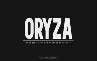 Oryza Font