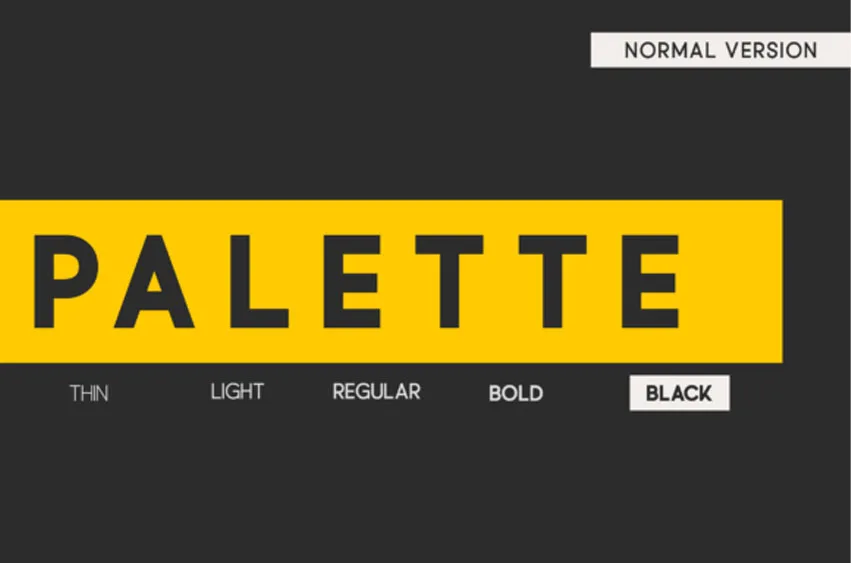 Palette Font