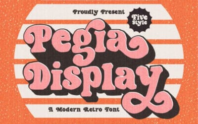 Pegia Display Font