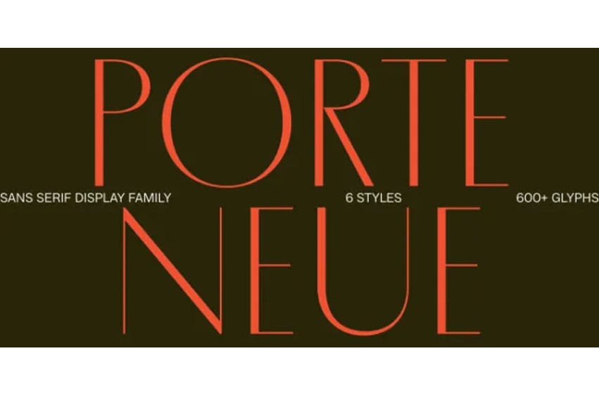 Porte Neue Font
