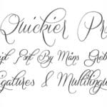 Quickier Font