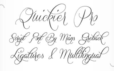 Quickier Font