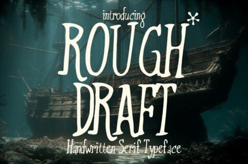 Rough Draft Font