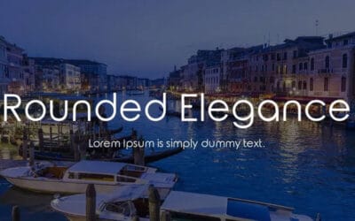 Rounded Elegance Font