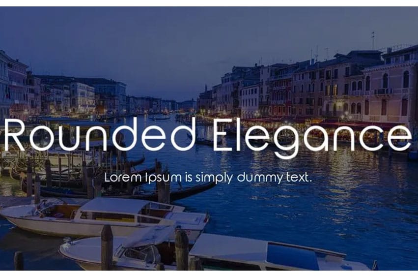 Rounded Elegance Font