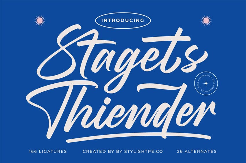 Stagets Thiender Font