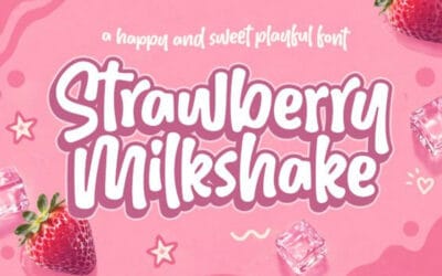 Strawberry Milkshake Font