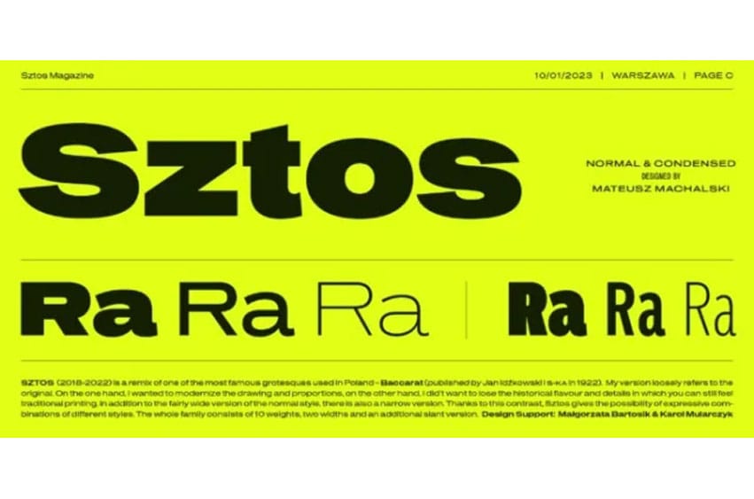 Sztos Font