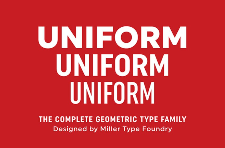 Uniform Font