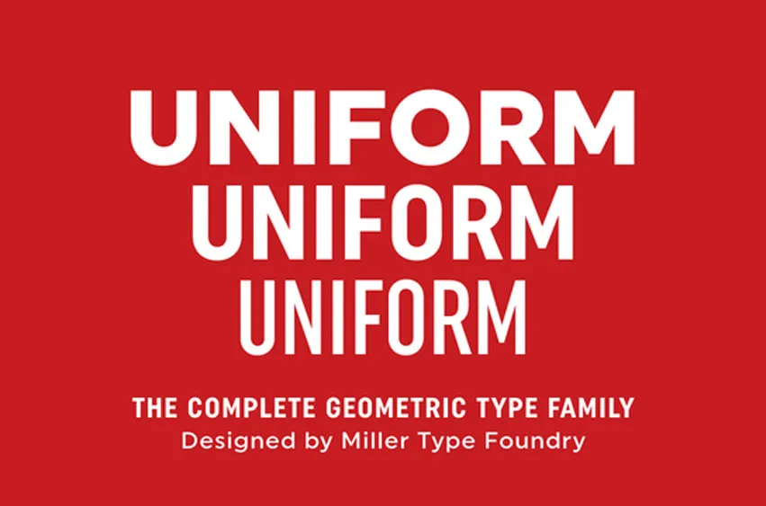 Uniform Font