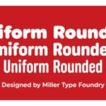Uniform Rounded Font