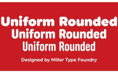 Uniform Rounded Font