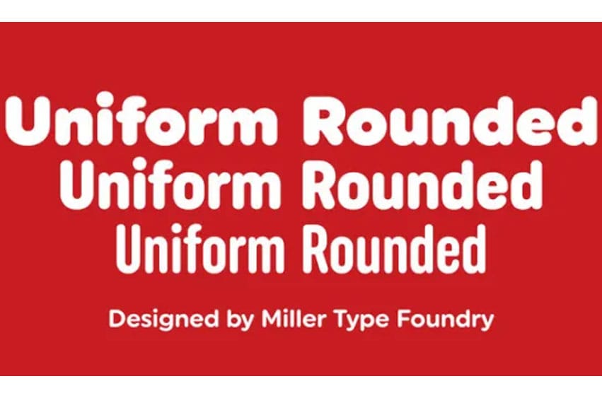 Uniform Rounded Font