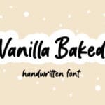 Vanilla Baked Font