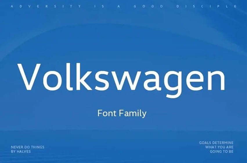 Volkswagen Font