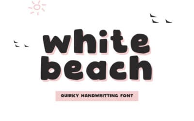 White Beach Font