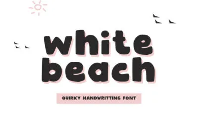 White Beach Font