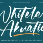 Whitela Akuatic Font