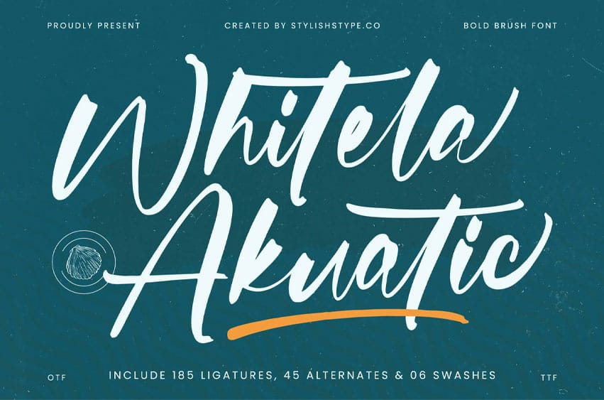 Whitela Akuatic Font