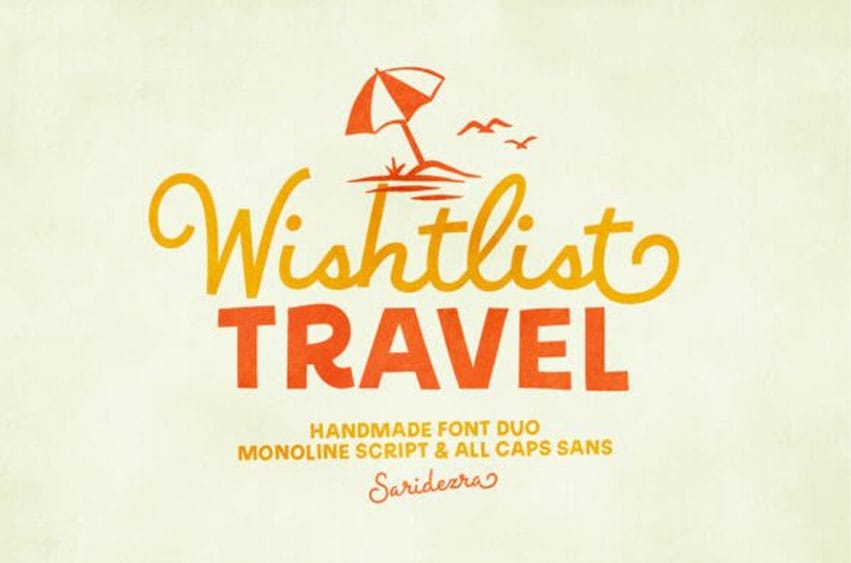 Wishlist Travel Font