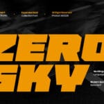 Zero Sky Font
