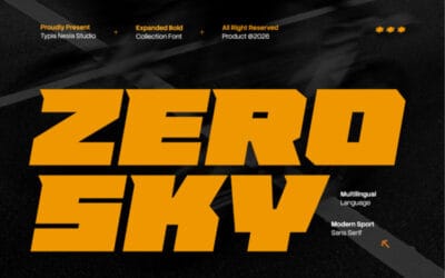 Zero Sky Font