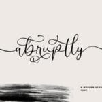 Abruptly Font