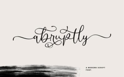 Abruptly Font