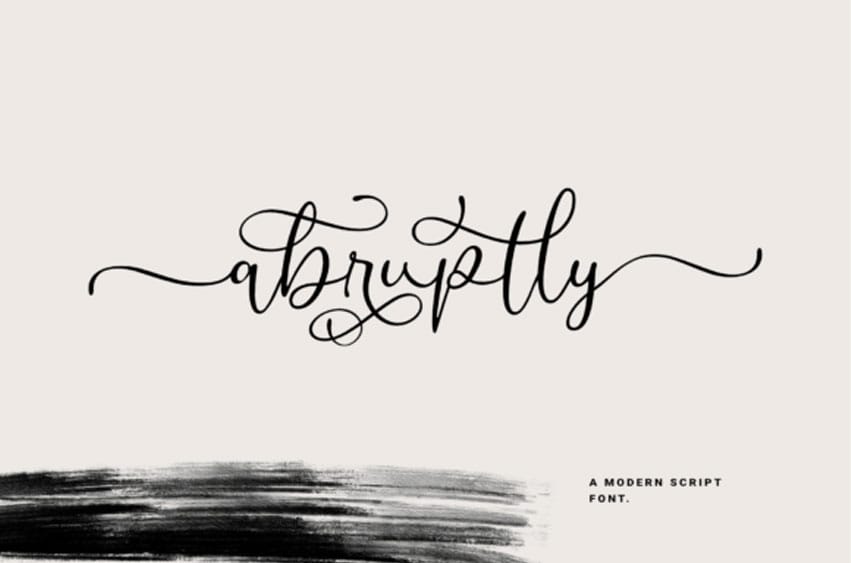 Abruptly Font