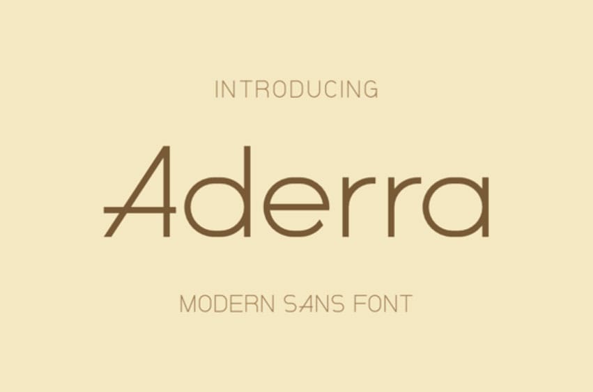 Aderra Font
