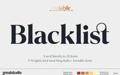 Blacklist Font