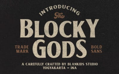 Blocky Gods Font