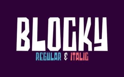 Blocky Regular Font