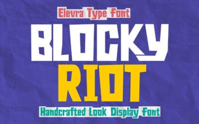 Blocky Riot Font