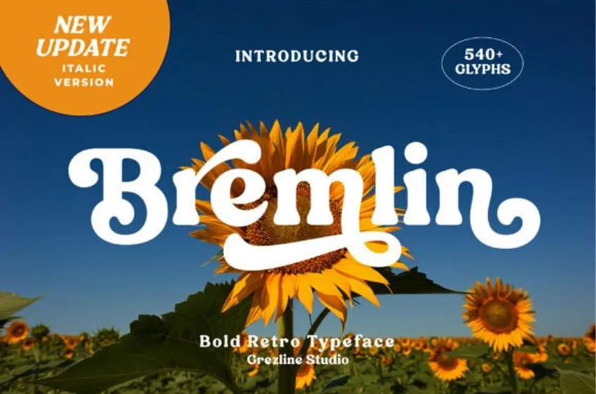 Bremlin Italic Font