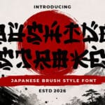 Bushido Stroke Font