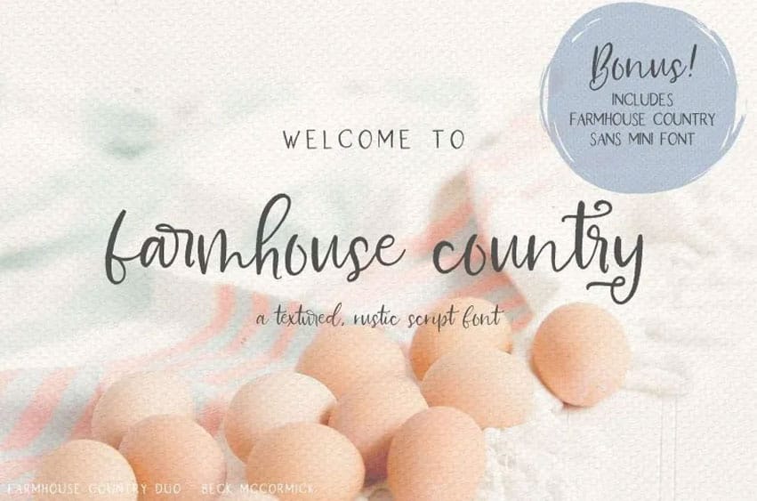 Farmhouse Country Font