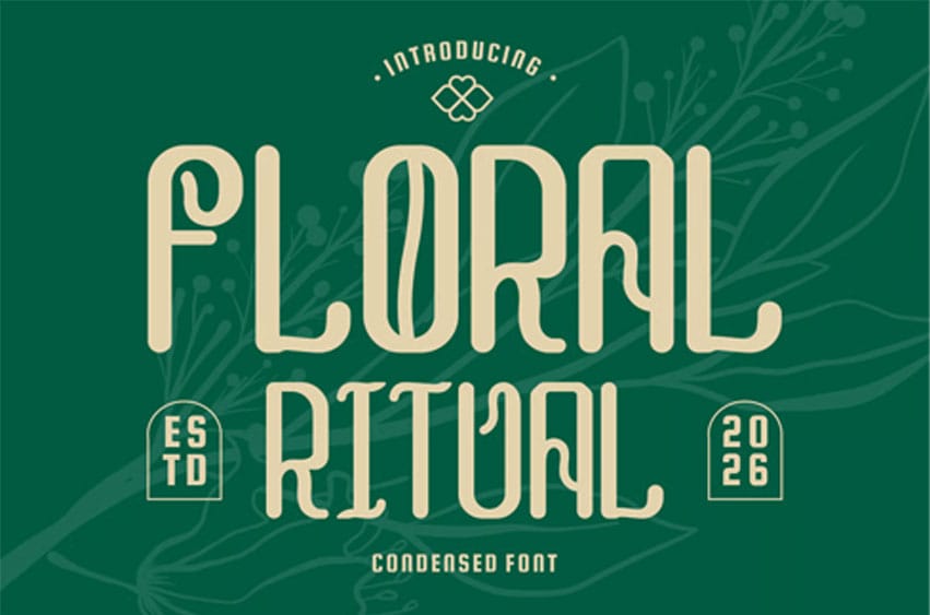 Floral Ritual Font