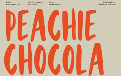 Peachie Chocola Font
